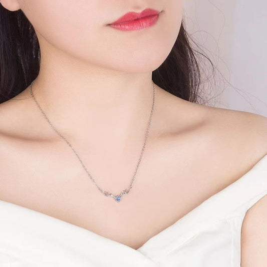 Women's Korean Version Simple Deer Pendant Necklace