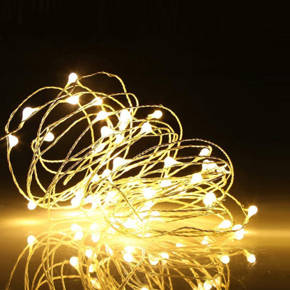 1pc String Lights Suitable for Bedroom, Party, Wedding, Christmas and Halloween Decoration Light 50/100LED