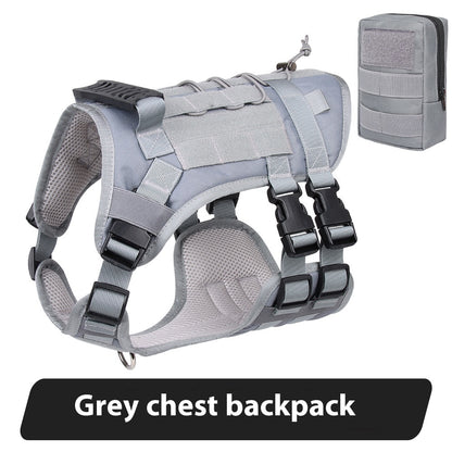 Tactical Chest And Back Oxford Large Dog Vest
