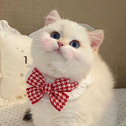 Winter Knitted Pet Collar And Neck