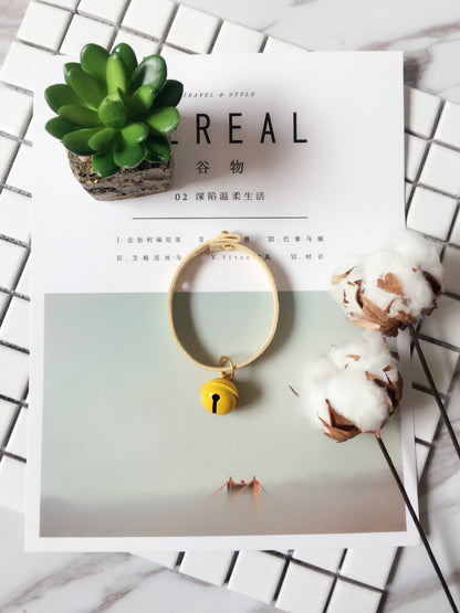 Candy-colored necklace pet bell