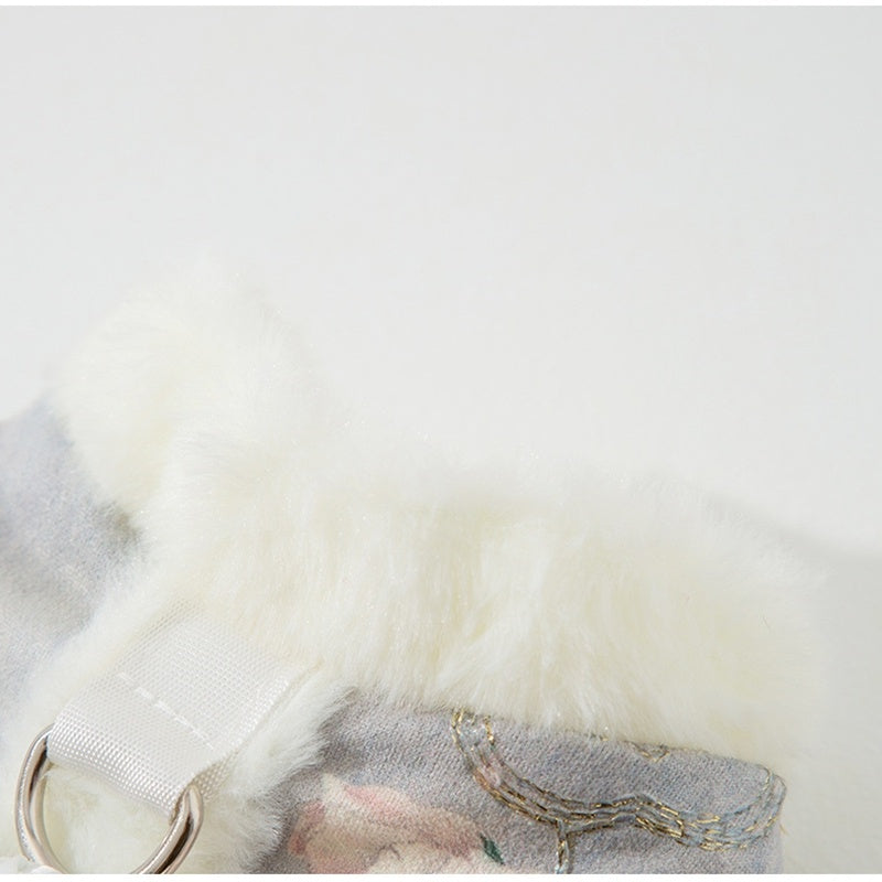 New Chinese-style Pet Clothing For Autumn And Winter With Fleece For Warmth, A Stretchable Bichon Frise Vest, And New Year Dog Clothes