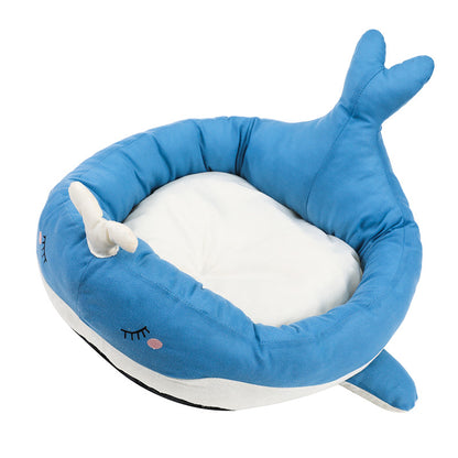 Duck Shape Fluffy Comfortable Pet Bed Sofa Suitable For Small Dogs Soft Polyester Material Unique Pattern Design Four Seasons Comfortable Sleeping Nest For Cats And Puppies
