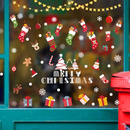Christmas glass stickers