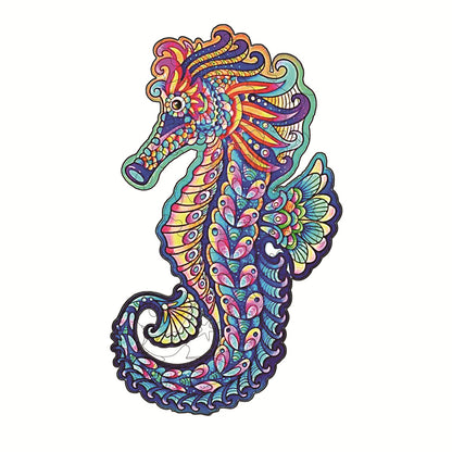 Each Piece Is Animal Shaped Christmas Gift Colorful Elephant Turtle Wooden Jigsaw Puzzles