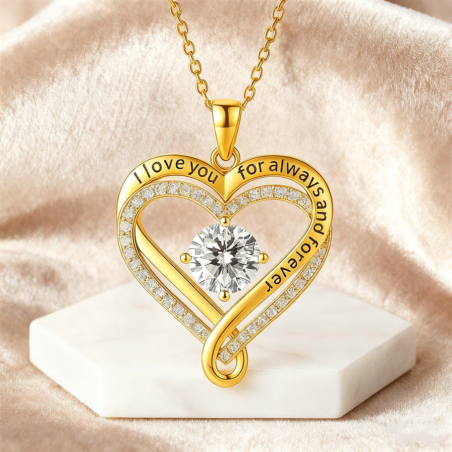 Double-layer Heart Necklace For Women