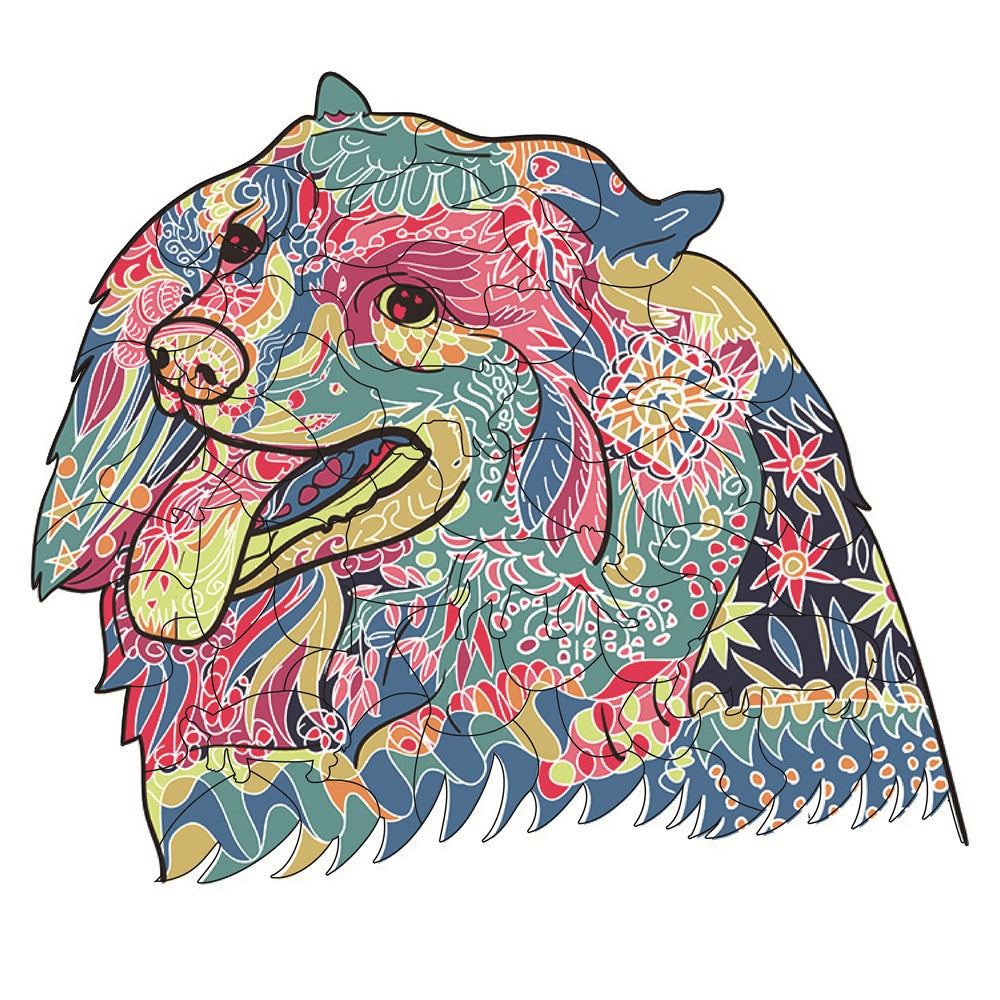 Each Piece Is Animal Shaped Christmas Gift Colorful Elephant Turtle Wooden Jigsaw Puzzles