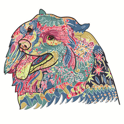 Each Piece Is Animal Shaped Christmas Gift Colorful Elephant Turtle Wooden Jigsaw Puzzles