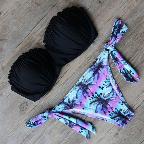 Sexy Black Bikini Set - Two Piece Swimsuit for Women