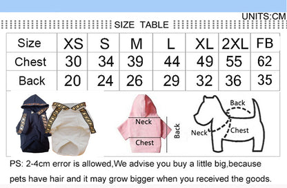 Cotton Pet Dog Webbing Clothes