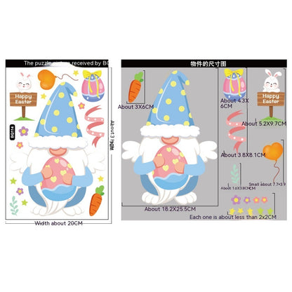 Cute Cartoon Easter Bunny Stickers