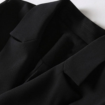 Autumn New Plus Size Women's Long Suit Trench Coat