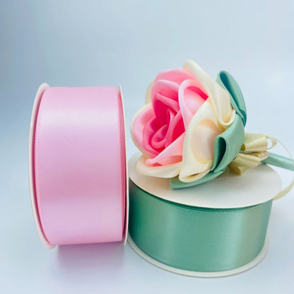 Double-sided Bright Thickened Dacron Ribbon Chinese Valentine's Day Bouquet Gift Box Package Ribbon