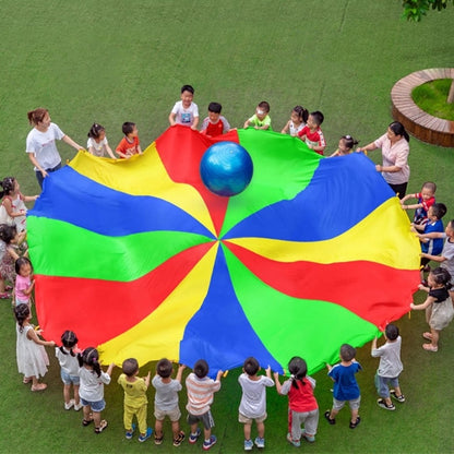 Kindergarten sports games for children early education and outdoor equipment and the rainbow umbrella