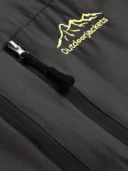 Mens Premium Waterproof Rain Jacket - Durable & Breathable Windbreaker with Adjustable Hood - Ideal for Hiking, Travel, and Outdoor Adventures