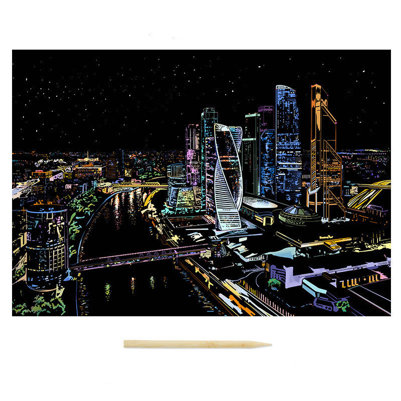 Nightview Living Room Decoration Painting