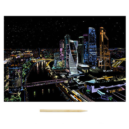 Nightview Living Room Decoration Painting