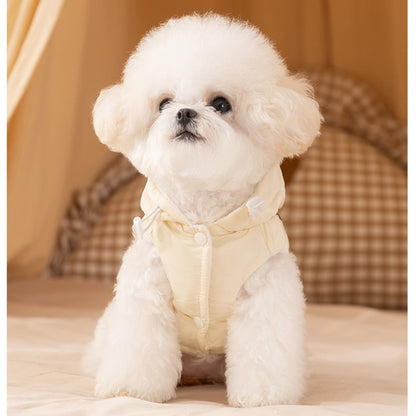 Winter Fleece Cat Clothes, Winter Bow Warm Down Jackets, Anti-shedding Pet Clothes For Kittens And Dogs