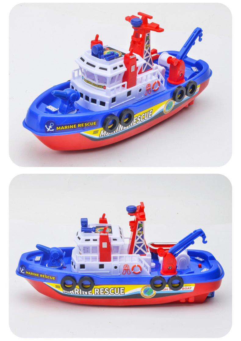 Electric Marine Fire Boat 3-6 Years Old Boy Simulation Speedboat Model