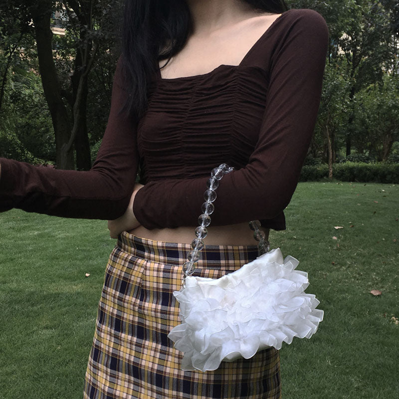 Small Change Phone Bag Messenger Mini Retro Wild Light Pearl
