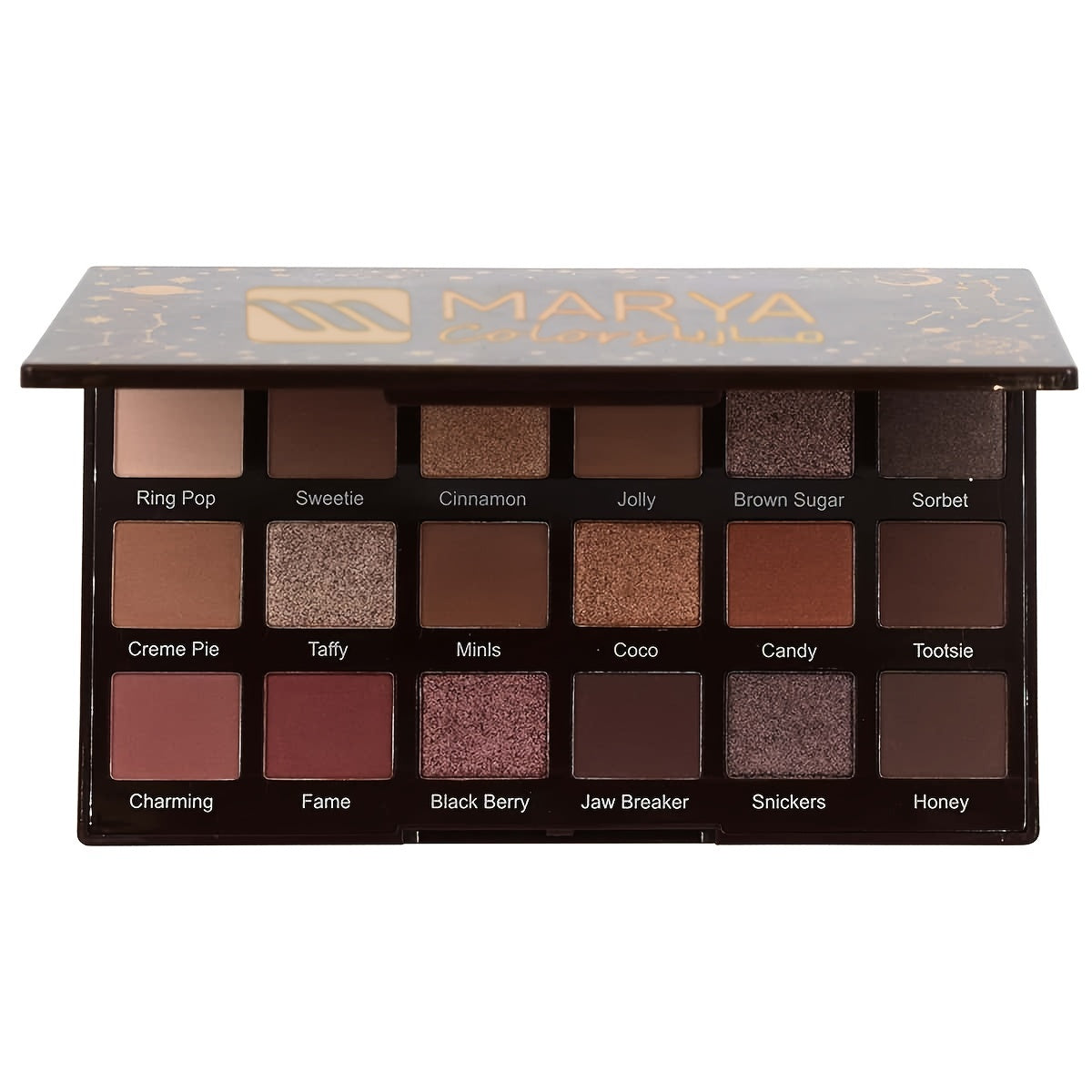 Desert Dusk Eyeshadow Palette, 18 Highly Pigmented Waterproof Matte Glitter Eye Shadows Makeup Cosmetics Tool