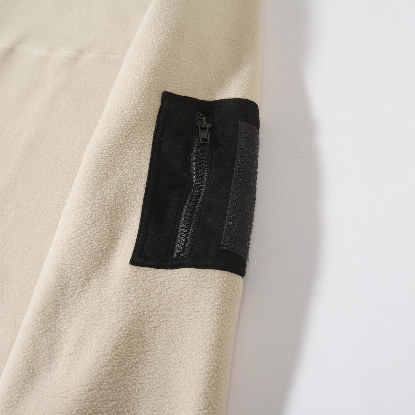 Men's Premium Coral Fleece Pullover Coat - Stand Collar Long Sleeve Winter Jacket