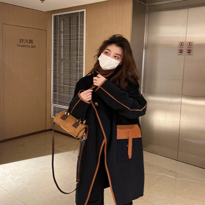 Small Woolen Coat For Women's New Mid Length Windbreaker