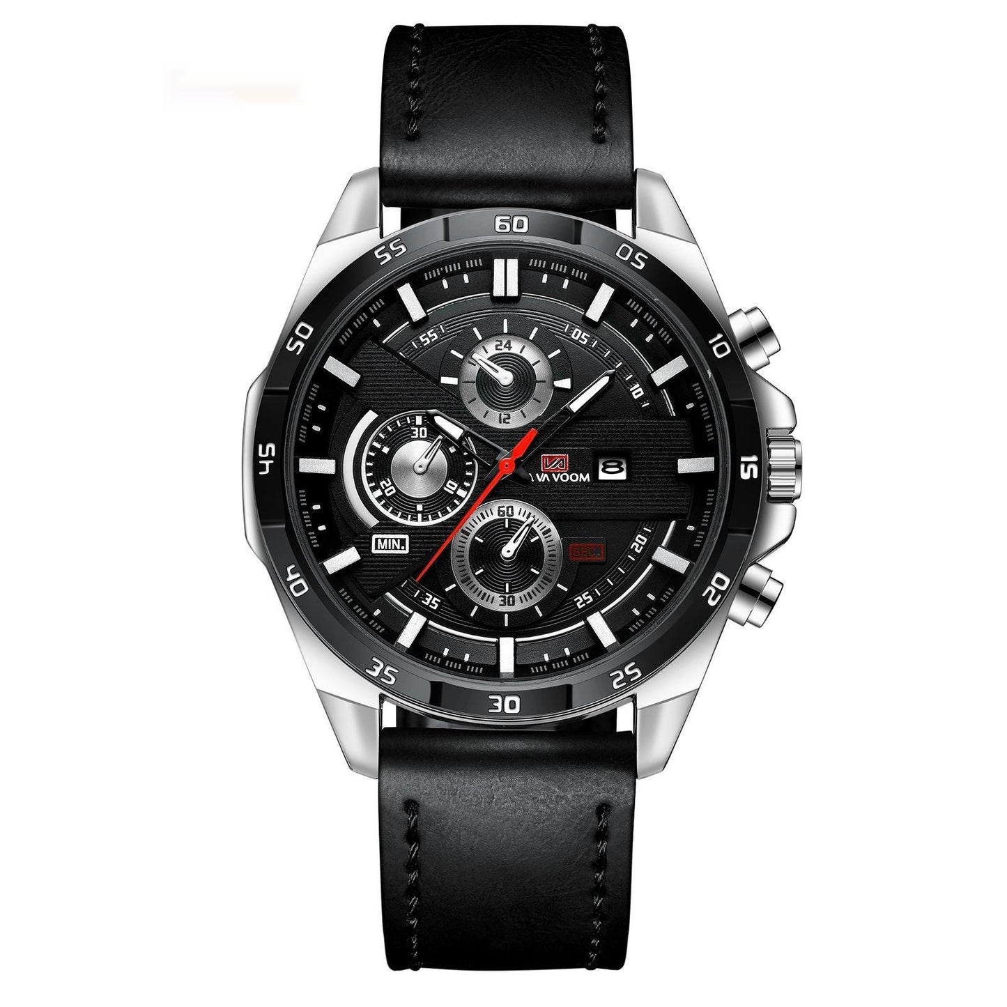 Men's Business Calendar Waterproof Quartz Watch - Multifunctional Casual Timepiece