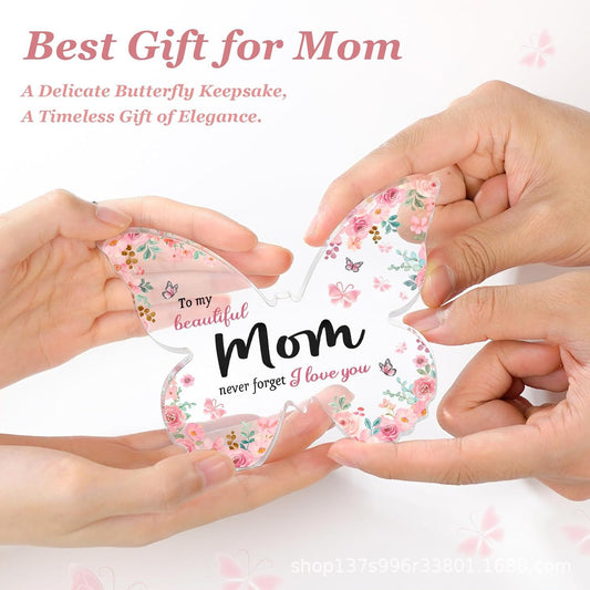 New Gift For Mother's Day Transparent Acrylic Butterfly Creative Desktop Decoration