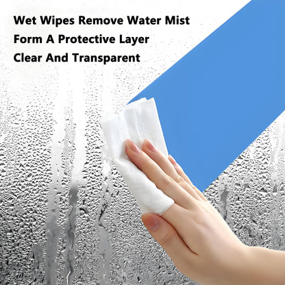 Safe Driving | Anti-Fog & Waterproof Car Wipes for Windshields, Mirrors, and Helmets - 3-in-1 Cleaning Formula for Fog Removal, Oil Film Removal, and Streak-Free Shine - Fit for All Vehicles