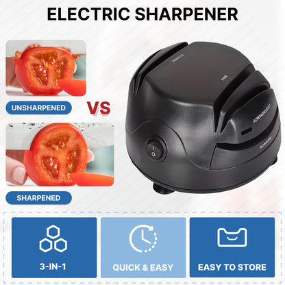 Professional Electric Knife Sharpener - 4-Stage Sharpening System by WANVOAPLS