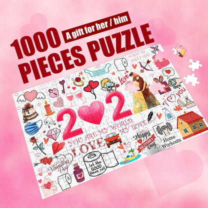 Valentine's Day Gift Puzzle 1000 Pieces Funny Toys Personalized Gifts Interactive Assemble Game