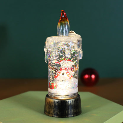 Christmas Decorations Candle Light Scene Layout