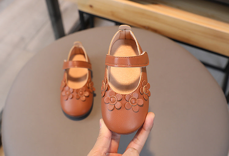 3D Floral Mary Jane Flats - Ultra-Soft, Slip-Resistant, Lightweight, Breathable, Easy-On Shoes for Girls - Comfortable and Stylish Footwear