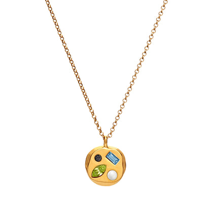 Colorful Zircon Mom Necklace December Birthday Stone Valentine's Day Gift Gifts For Moms Necklace