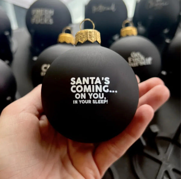 Funny Christmas Ornament Black Decorations