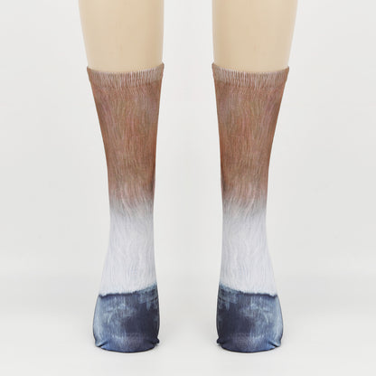3D Animal Foot Print Socks Printed Socks