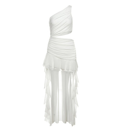 Women's Fashion Casual One-shoulder Dress