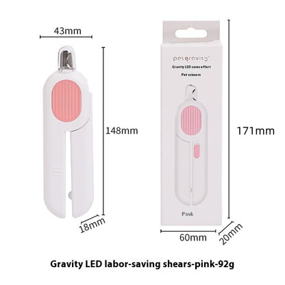 Pet LED Labor-saving Cat Nail Scissors