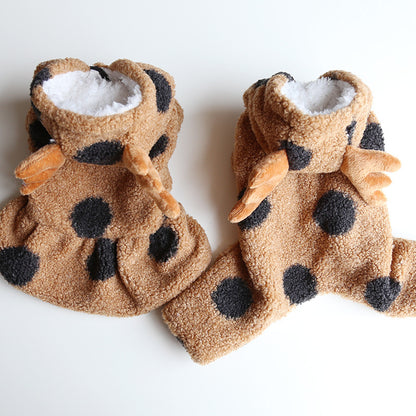 Petstyle Big Polka Dot Elk Couple Clothes Cat Clothing Pet Dog Clothes
