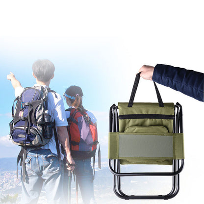 Angelstuhl, mobiler Kühlschrank, hält warm oder kalt, tragbarer, faltbarer Strandstuhl