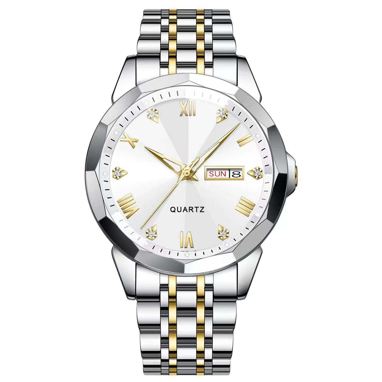 Business Men's Watch Double Calendar High-grade Quartz