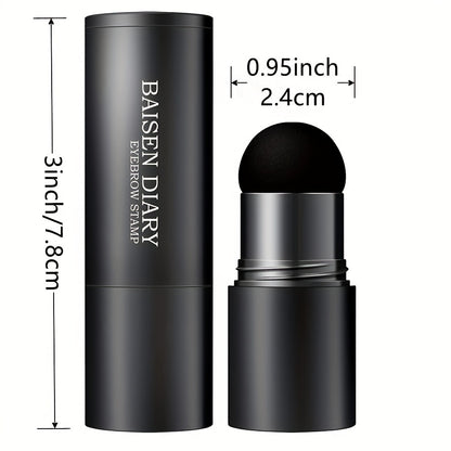 Quick-Ease Eyebrow Shaping Kit - Effortless One-Step Stamp, 10 Reusable Stencils for Flawless Brows, Brown & Chestnut Shades - Achieve Salon-Perfect Definition at Home