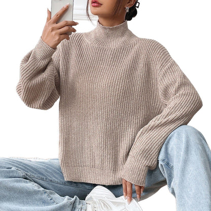 Half Turtleneck Autumn And Winter Undershirt Sweater Pullover