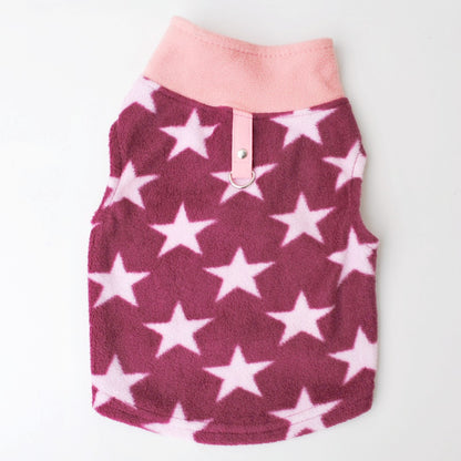 Pet Clothes Dog Autumn And Winter Polar Fleece Traction Buckle Strong