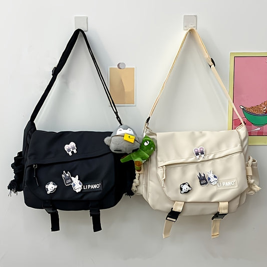 Premium Nylon Crossbody Messenger Bag - Large Capacity Shoulder Bag for Women & Men | Harajuku Style