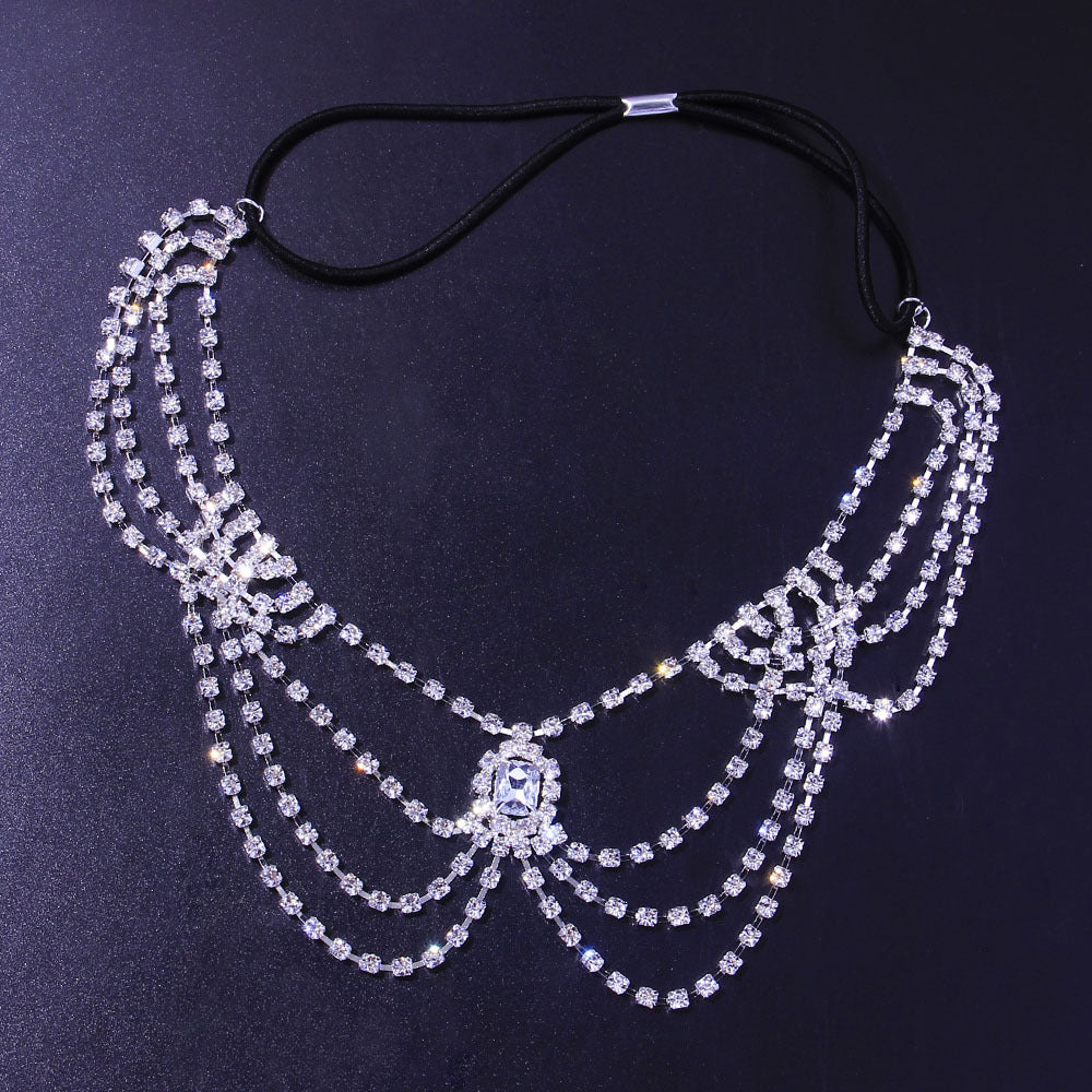 Fashionable And Versatile Diamond-set Body Chain For Women