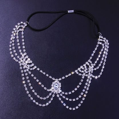 Fashionable And Versatile Diamond-set Body Chain For Women
