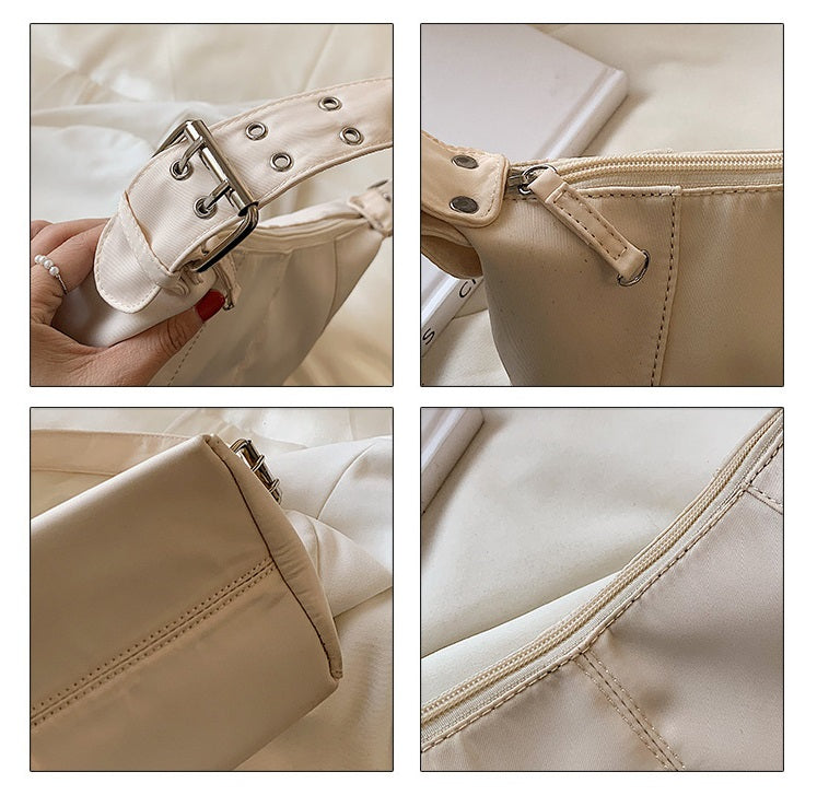 Fashion Retro Solid Color One Shoulder New Western Style All-matching Underarm Women's Bag