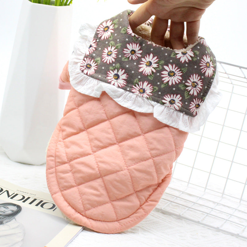 Pet  Winter Clothes Puppy Dog Clothes Small Dog Teddy Collar